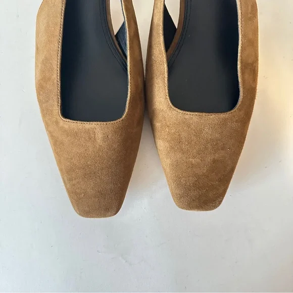 NEW Vince Hart Cinnamon Suede Slingback Women's Kitten Heels, Sz 9 - Picture 13 of 14